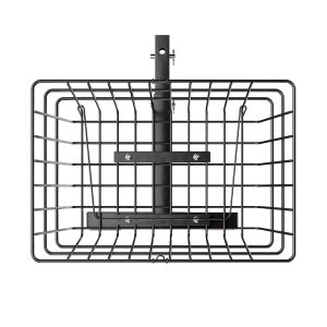Scooter Rear Basket, Heavy Duty Metal Wire Basket With Handle, Spacious Cargo Basket, Works With 1-inch Receiver, Compatible With Most Golden, Drive & Pride Mobility Scooter