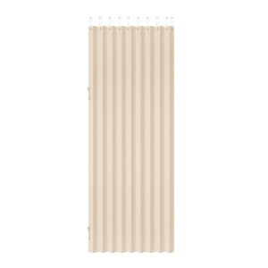 Accordion Door, 47 X 78 Inch, Blackout Fabric Folding Magnetic Door Curtain, With Hanging Hooks, Interior Room Divider For Doorways, Closets, Bedrooms, Bathrooms, Living Rooms, Beige, 1 Panel