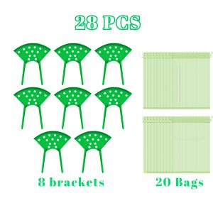 8Pcs Strawberry Planting Kit With 20Pcs Insect-proof Mesh Bag