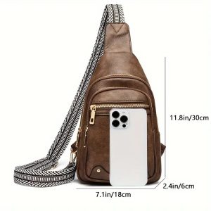 Only Self Pickup---Sling Bag Crossbody Bags For Women, Fanny Packs For Women Chest Bag For Work Shopping Pack Crossbody Purse , Brown, Small, Sling Bag