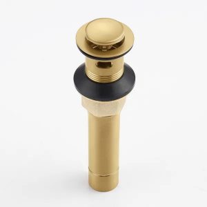 Bathroom Sink Drain Vanity Sink Drain With Strainer Basket Brushed Gold