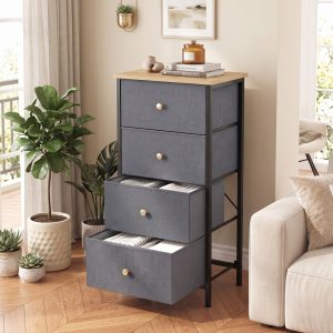 4-drawer Storage Cabinet – Suitable For Bedrooms, Living Rooms, And Wardrobes