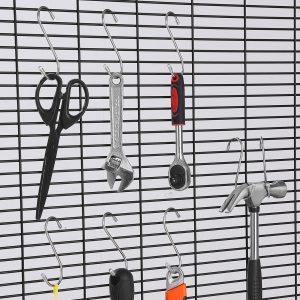 S Hooks 40 Pack 22.05 LBS Load Capacity Stainless Steel Heavy Duty Metal Hooks