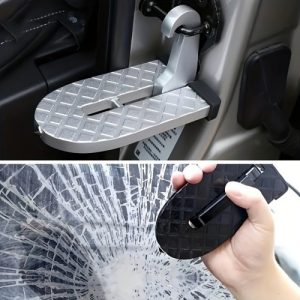 New Foldable Car Roof Rack Step Car Door Step Multifunction Universal Latch Hook Foot Pedal Aluminium Alloy Safety RV Car Accessories