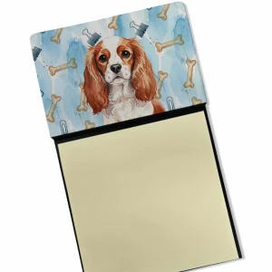 Blenheim English Toy Spaniel Coworker Watercolor Sticky Note Holder Refillable Dispenser Desk Accessory 3×3 Pad Gift