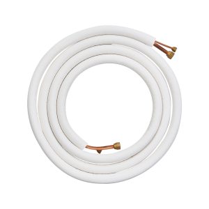 16FT Mini Split Line Set, 1/4″ & 1/2″ O.D Copper Pipes Tubing And Triple-Layer Insulation, For Air Conditioning Or Heating Pump Equipment & HVAC With Rich Accessories (18ft Connection Cable)