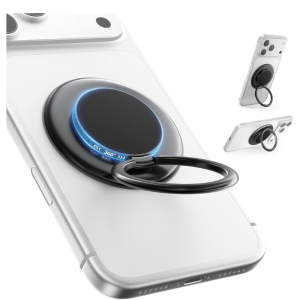 SUPERONE Double-Sided MagSafe Phone Grip, Adjustable Magnetic Ring Stand