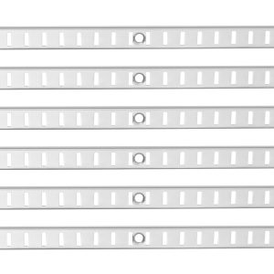 Shelf Track 36.3-inch 6 Pack Adjustable Steel Wall Mounted Shelf Pilaster