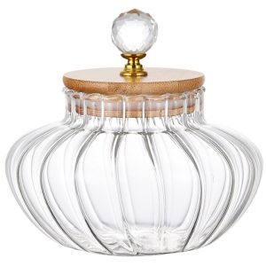 1Pcs High Borosilicate Glass Strip Sealed Jar,Kitchen Storage Jar, Coffee Jar
